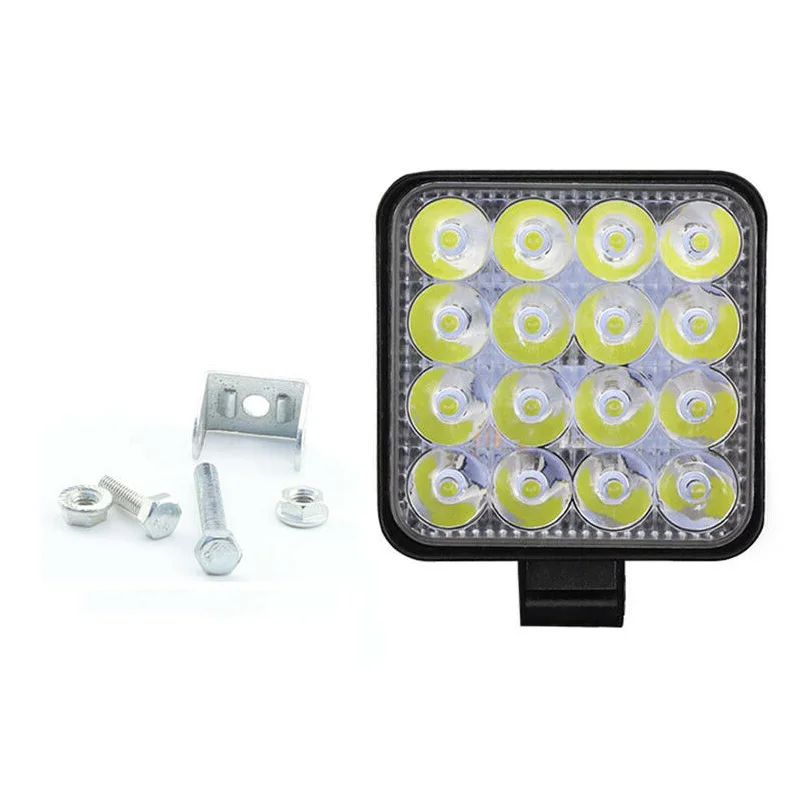 2 шт. внедорожный 16LED потолочные светильник работы туман светильник 6000K 48 Вт Водонепроницаемый доску для серфинга