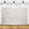 Laeacco White Brick Wall Photography Backdrops Vinyl Photocall Birthday Backdrops Baby Shower Photophone Newborn Photozone Props ► Photo 1/6