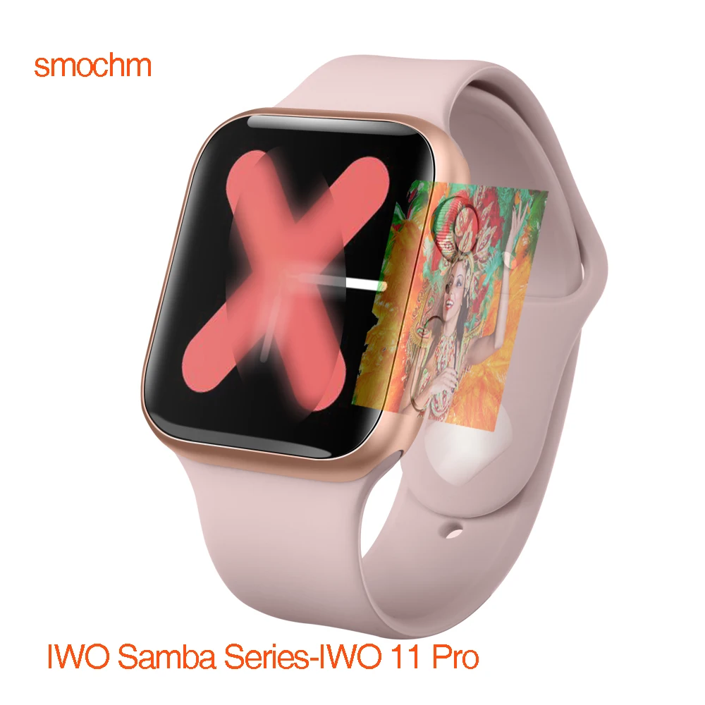 Smochm Samba IWO 11 Pro Bluetooth Смарт gps часы серии 5 1:1 IWO 8 обновленные спортивные Смарт-часы телефон для Apple iPhone Android