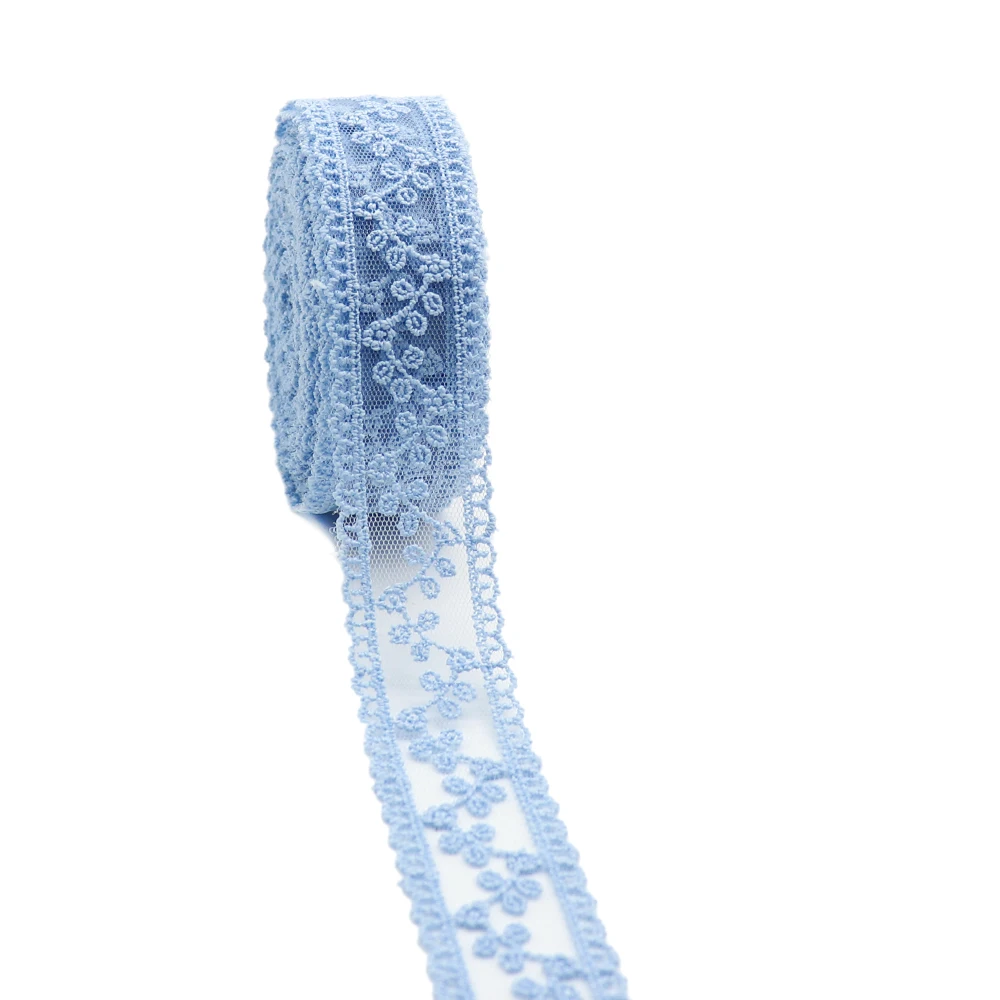 Lace Trim Ribbon 5 Yards 32mm Lace Ribbon Trim Fabric DIY Embroidered Net Cord For Hair Bows Crafts Handmade Accessories 080201
