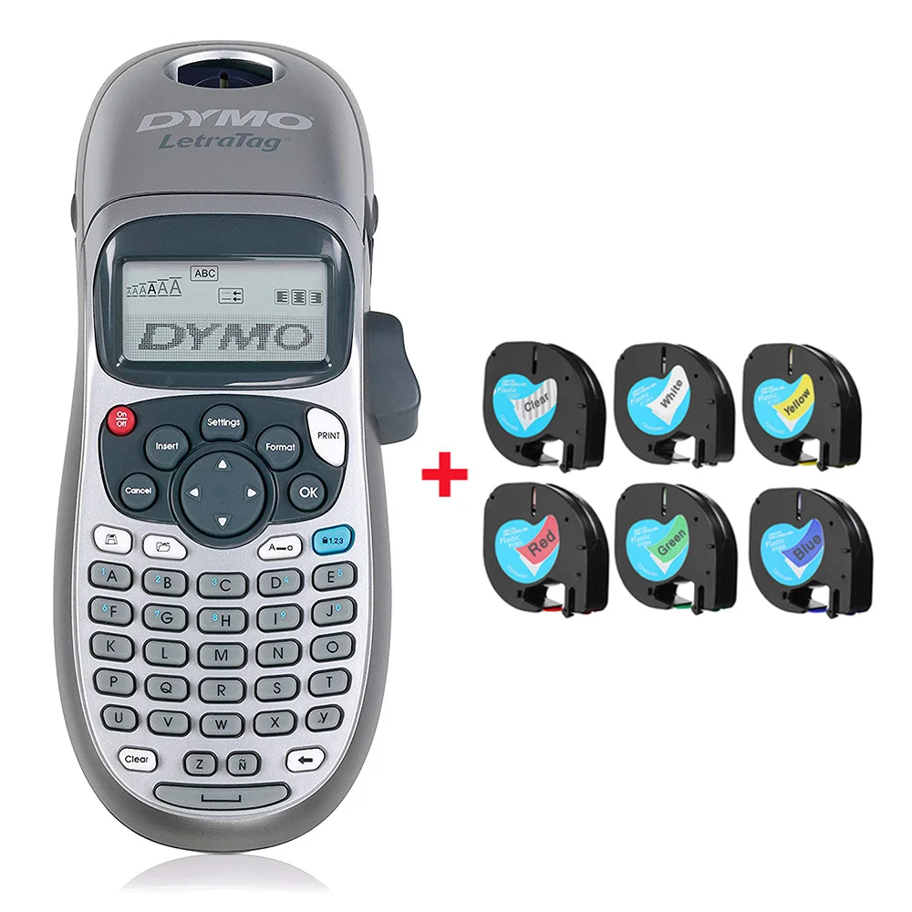 Printing-Machine Label-Maker Letratag-Tape LT-100H Portable 12267 91201 with for 12267/91201/91202