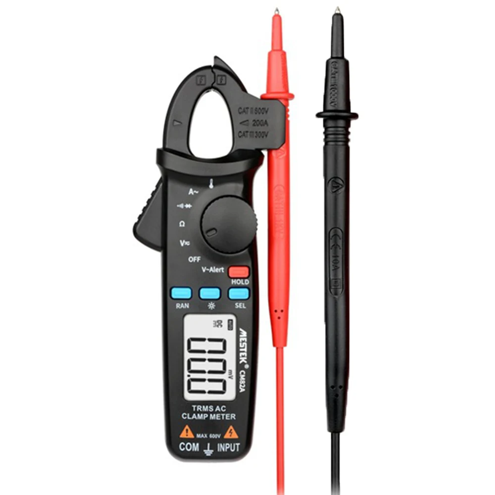 MESTEK CM82A/B/C цифровой клещи мультиметр токовые клещи AC/DC тестер сопротивления напряжения измерительные инструменты - Цвет: CM82A