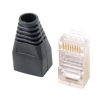 

10pcs/lot Metal Shield RJ45 RJ-45 8P8C Network CAT CAT5E Modular UTP STP Plug Connector