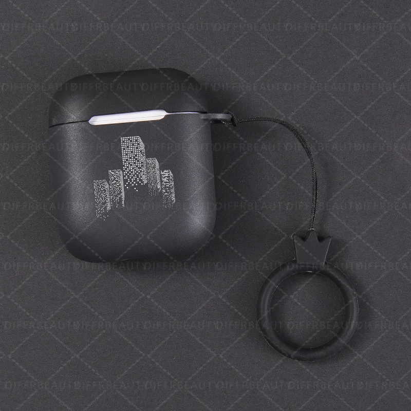 Милый чехол для Apple air pods, чехол с рисунком Рика Морти, чехол для наушников Airpods 1 2, черный мягкий чехол с кольцом