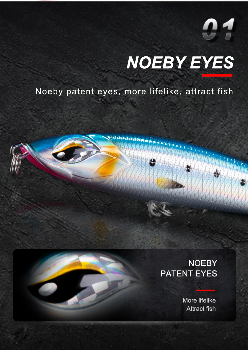 NOEBY приманка для морской рыбалки NBL9493 pelagus 115 мм/150 мм/185 мм приманка-карандаш VMC крюк-воблер для бас Isca искусственная