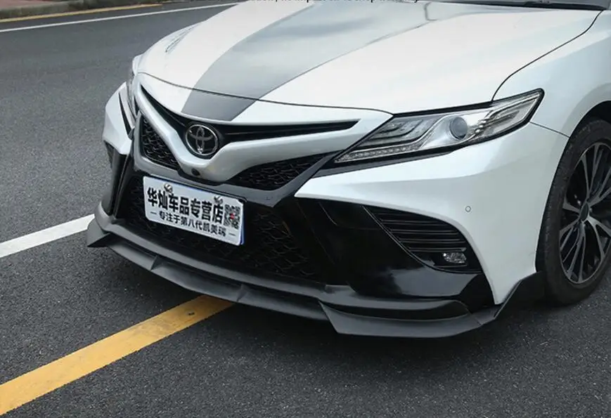 Front Lip A - style ABS передний бампер для губ задний бампер диффузор боковые юбки для Toyota Camry Sports Section - Цвет: Front Lip A - style