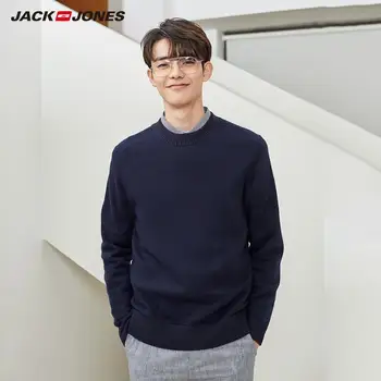 

JackJones Men's Woolen Pure Color Thickened Ribbed Round neckline Casual Knit Sweater| 219424510