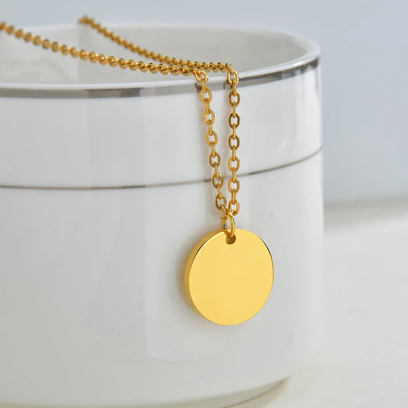 Auxauxme Engraved Photo Date Name Necklace Stainless Steel Custom Women Bracelet for Girlfriend Kids Lover Family Jewelry Set