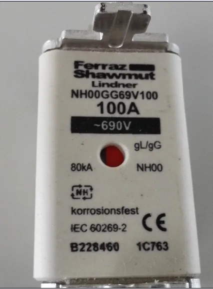 Предохранители: NH00GG69V100 NH00 100A 690V gG B228460/NH00 125A 690V B229725/NH00GG50V125 R201863