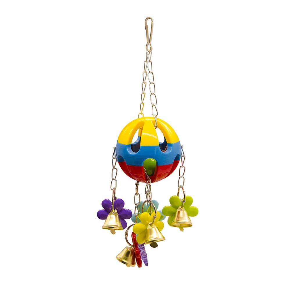 Акриловые Cockatiel игрушки для домашних животных Птица кусать жевательный подвесной колокольчик декор для клетки