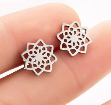 Lotus Starbeauty 2 шт собака кошка Дракон паук лошадь сердце Спираль пирсинг для пупка серьги женские ухо шпилька-Сережка для пирсинга ювелирные изделия для тела - Окраска металла: Lotus