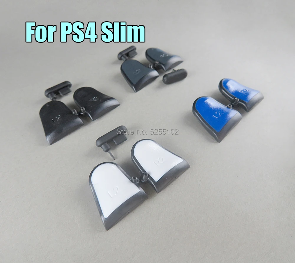 Per Playstation Ps4 Dualshock 4 Ps4 Slim Ps4 Pro 3 In 1 R2 L2 Estensori Trigger Regolabili Con Spina Antipolvere Doppio Grilletto Attacco