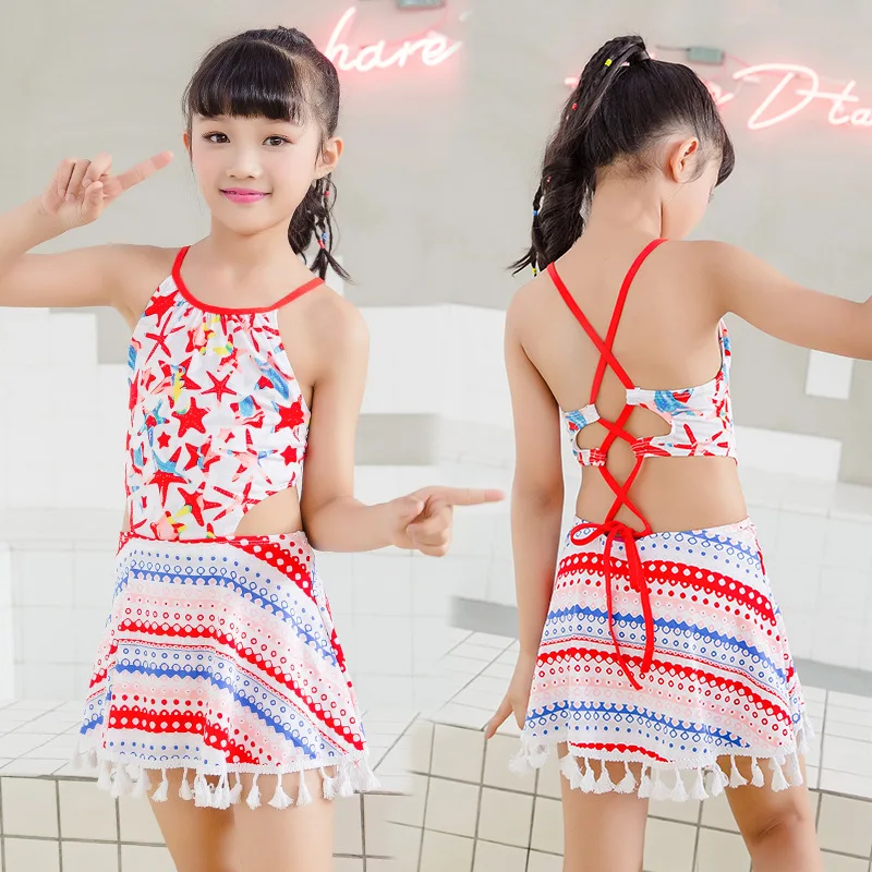 

KID'S Swimwear GIRL'S Cute Girls Skirt 5-9-Year-Old Middle And Large Girls Princess Skirt Beach Swimwear Nt493117