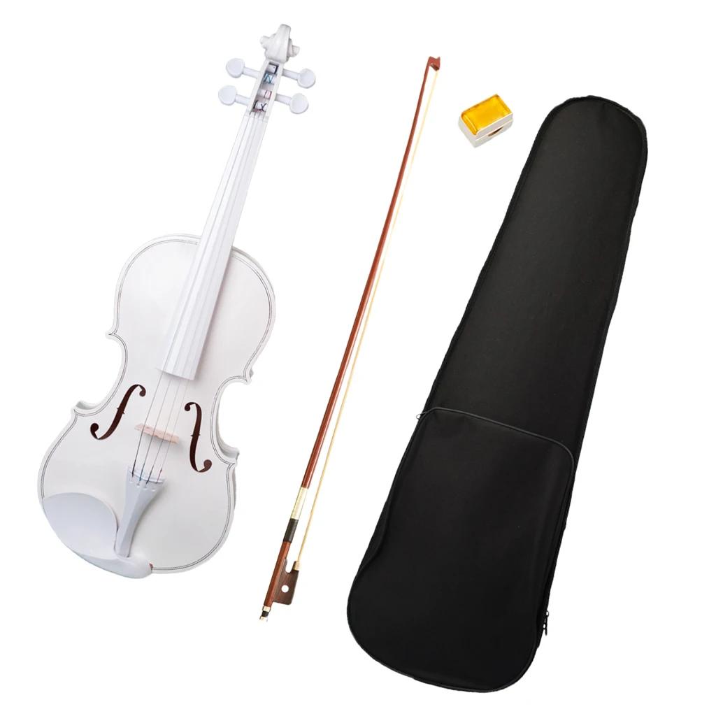 Full 4/4 Size Maple Spruce Violin with Case Bow Rosin for Students Learning Band Show
