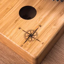 Большой палец пианино калимба 17 звук полностью шпон ручной клавесин палец Пианино музыкальный инструмент Карин бар калимба начинающих