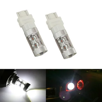 

2x High Power T25 3157 P27/7W 50W CREE Chip LED Bulbs Turn Signal Brake Bulbs Brake-up Lamps Light DRL White/Red/Yellow