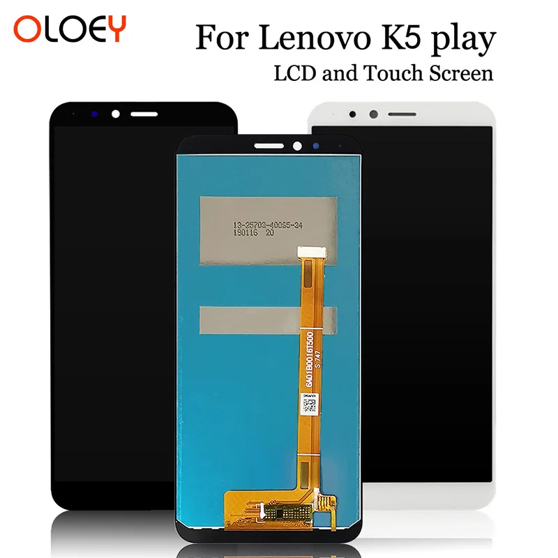 Черный/белый 5 7 &quotдля lenovo K5 Play L38011 ЖК дисплей + кодирующий преобразователь
