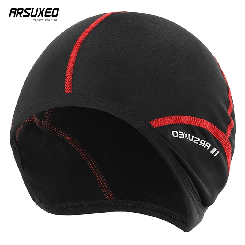 Arsuxeo Winter Cycling Cap Man Road Cycling Caps Quick Dry Thermal