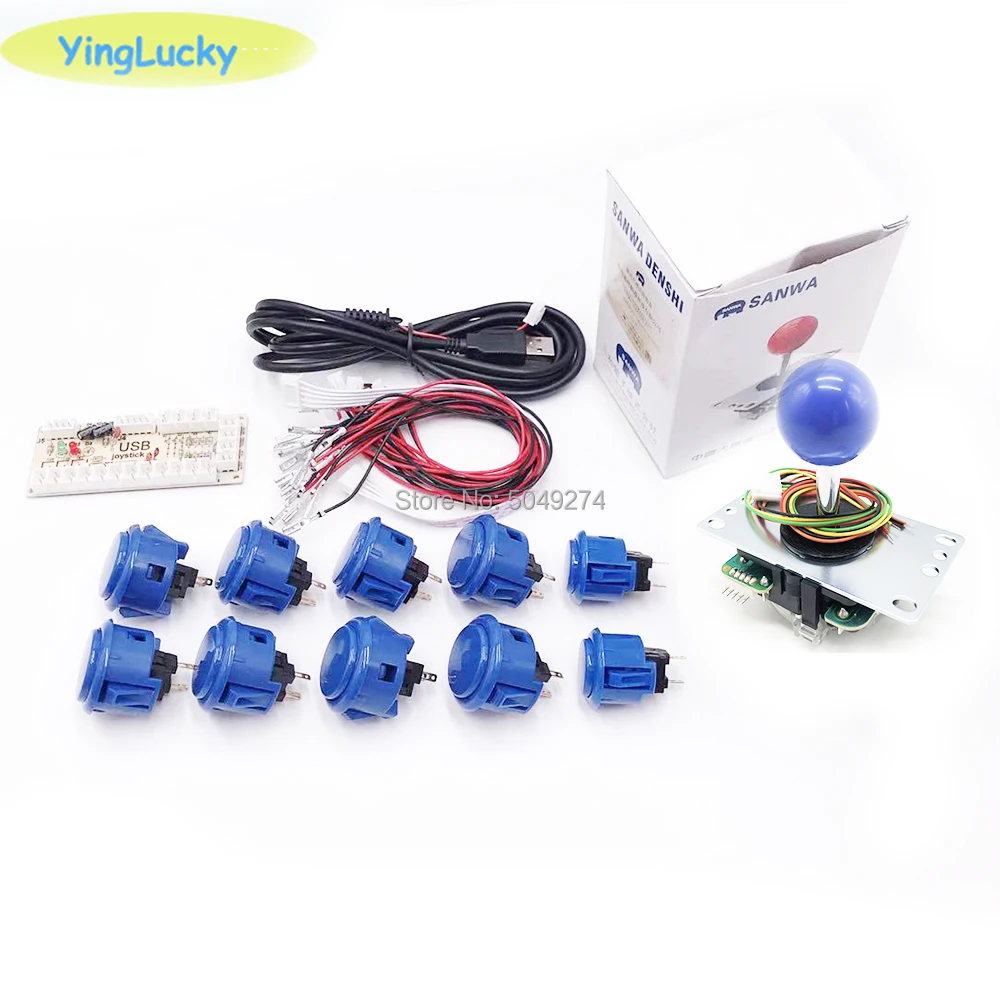 Оригинальный датчик Zero Delay yinglucky Sanwa Japan с USB разъемом Push Btton для ПК нулевой
