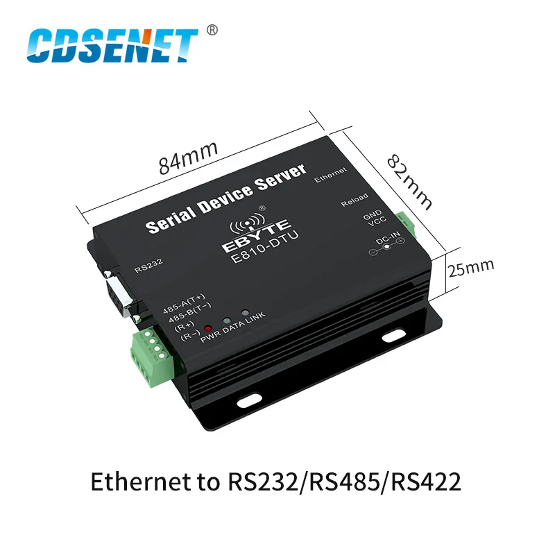RS232 RS485 to RS422 Ethernet Serial Port Server TCP UDP Transparent Transmission Modem 2