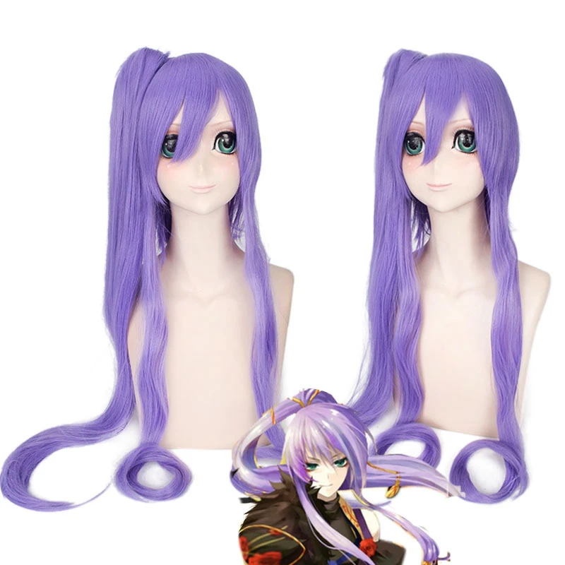 Vocaloid Gakupo тормозной yuet 100 см длинный прямой косплей парик для женщин Модный Аниме