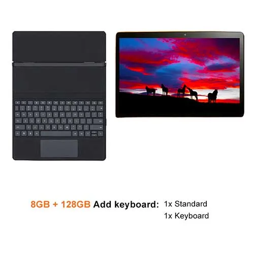 Black Add Keyboard Helio X27 Deca Core Android 8,0 планшетный ПК 11," 8 ГБ ОЗУ 128 Гб ПЗУ две SIM 4G LTE телефонные звонки видеокарта 2,5 K дисплей OTG планшеты - Цвет: Black Add Keyboard