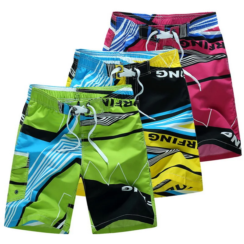 Los hombres pantalones cortos de natación de verano playa Bañadores Hombre Baño de secado rápido transpirable estampado elástica pantalón corto casual de talla grande M-6XL