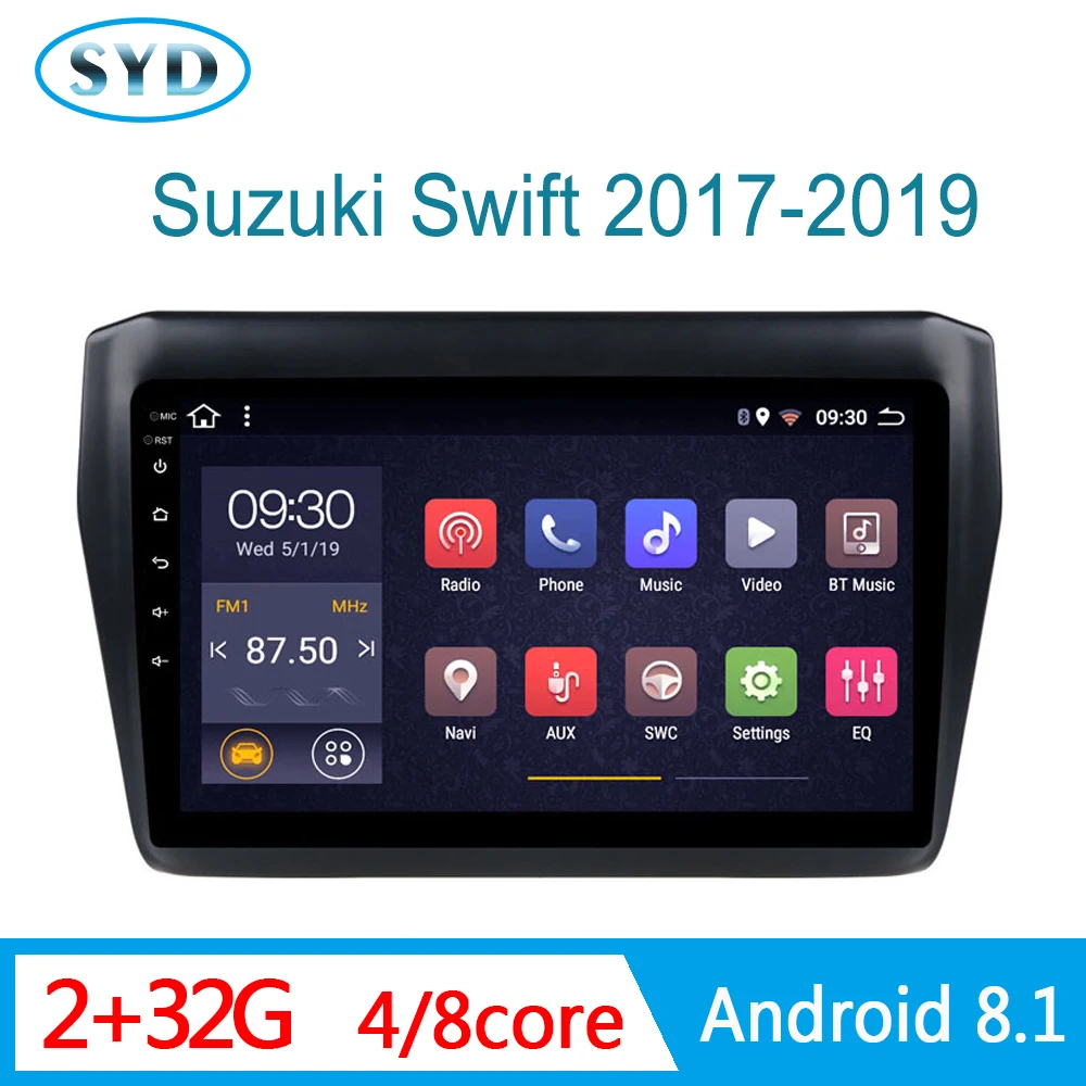 Автомобильный Центральный Мультимедиа для Suzuki Swift 2017 2018 2019 vihicle dvd-плеер радио Android
