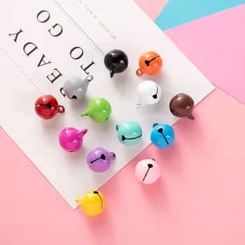 

20PCS Colorful Copper Round Jingle Bells Charms 14mm DIY Jewelry Making Keychain Accessories Ornamen Decoration Pendants Charm