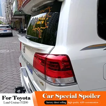 

For Toyota Land Cruiser FJ200 LC200 Rear Middle Black Spoiler 2016 2017 2018 ABS Plastic Trunk Lip Wing White Spoiler Car Parts