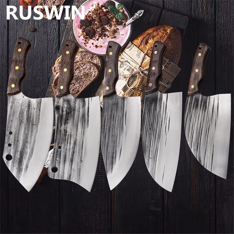

Кованый нож для костей, нож мясника, кухонный нож из нержавеющей стали, нож для нарезки мяса, сербский шеф-повар, нож для нарезки, инструменты для готовки