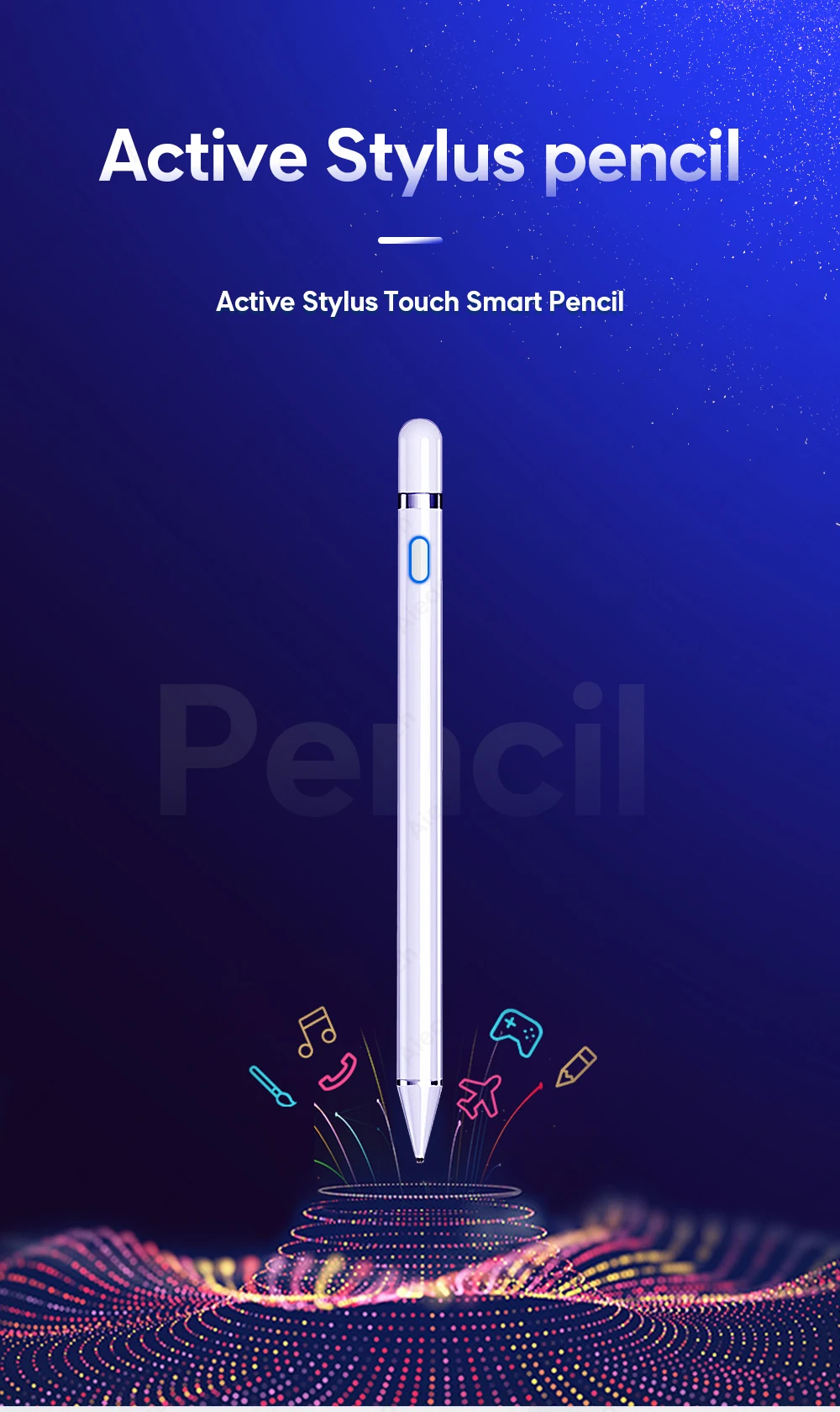 Для aррle iрad рro 11 12,9 10,5 9,7 2017 2018 активный стилус для сенсорного экрана, Смарт постоянной ёмкости, универсальный конденсатор карандаш для iPad mini