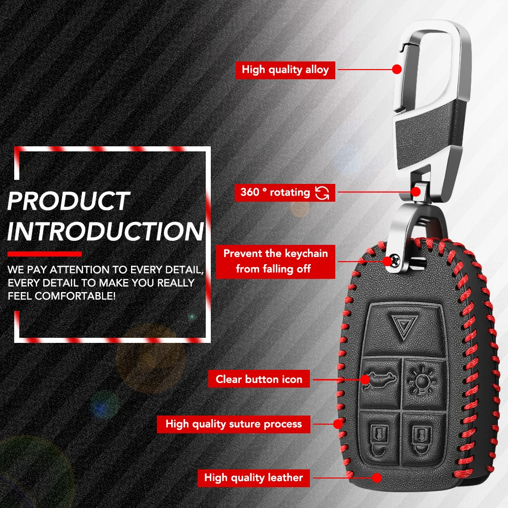 Car Key Case key case cover key case car key shell flip key fob shell For Volvo XC90 C70 S60 D5 V50 S40 C30