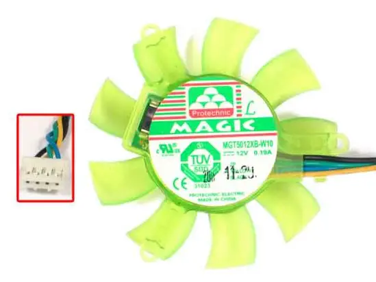 

MAGIC MGT5012XB-W10 DC 12V 0.19A 46x46x10 мм вентилятор охлаждения сервера