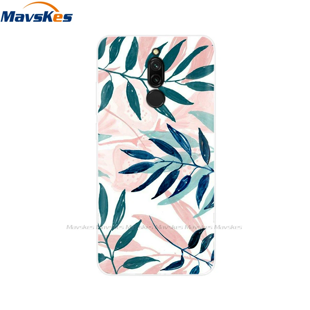 xiaomi leather case custom Phone Case For Xiaomi Redmi 8 Cover 6.22" Silicone Soft Flower Cover For Xiaomi Redmi 8 Case Redmi8 TPU Coque Phone Case Redmi 8 xiaomi leather case hard Cases For Xiaomi