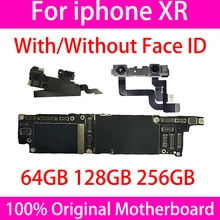 

Original For iPhone XR Logic Main Board With Face ID For iphonexr Support IOS Update Clean iCloud Plate Unlocked Motherboard