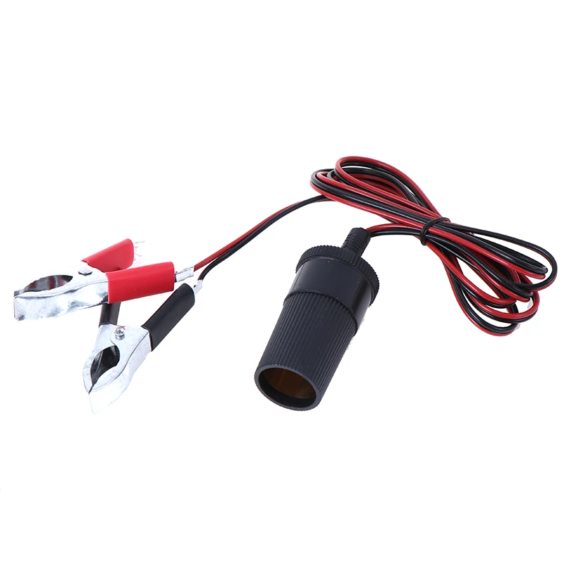12V 150cm Car Cigarette Lighter Power Socket Adapter Battery to Terminal Clip-on Emergency Batery Line Light | Автомобили и
