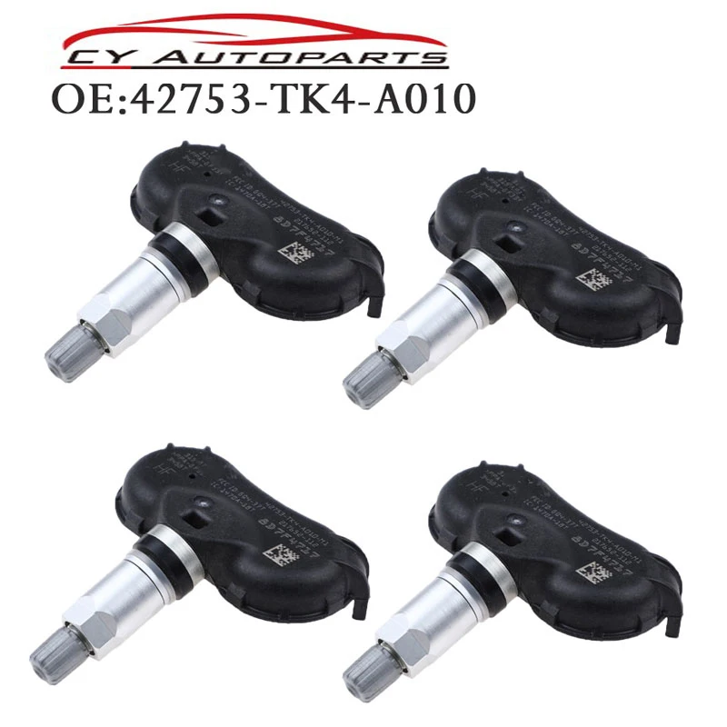 

4 шт. Новый TPMS Датчик давления в шинах монитор системы для Honda Acura CR-Z CSX 42753-TK4-A010 42753TK4A010 42753-TK4-A010-M1 315 МГц