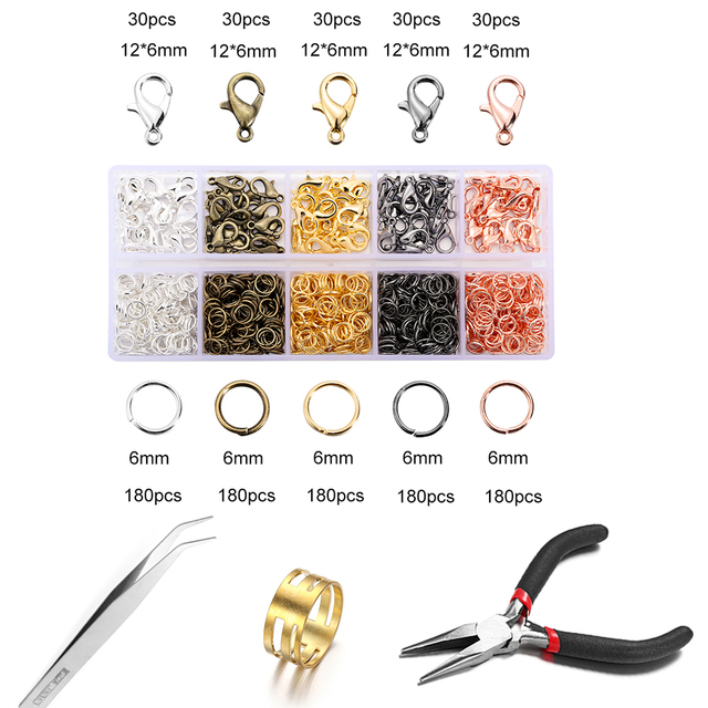 Accessories Jewelry Findings Set Jewelry Making Tools Lobster Clasp Open Jump Rings For DIY Jewelry Making Supplies Kits