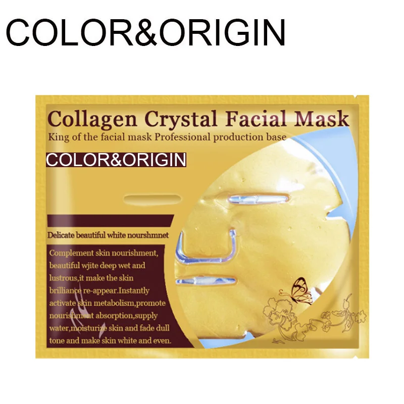 

Color&Origin 24K Gold Collagen Crystal Facial Mask Hyaluronic Acid Face Masks Peeling Off Moisturizing New Oil-Control Whitening