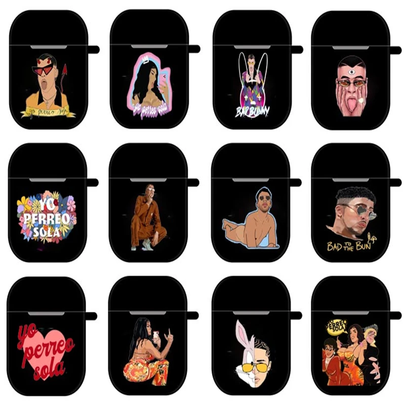 Чехол-накладка Yo Perreo Sola Bad Bunny Maluma из ТПУ для Apple airpods аксессуары наушников |