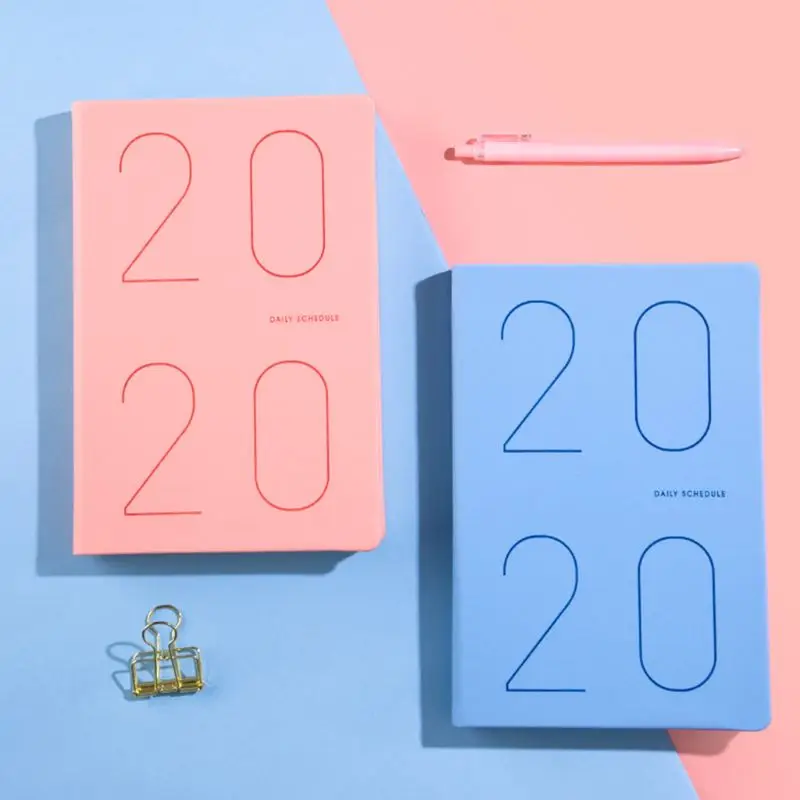 

New Faux Leather 2020 Agenda Diary Planner Notebook Schedule Business Manual Notepad