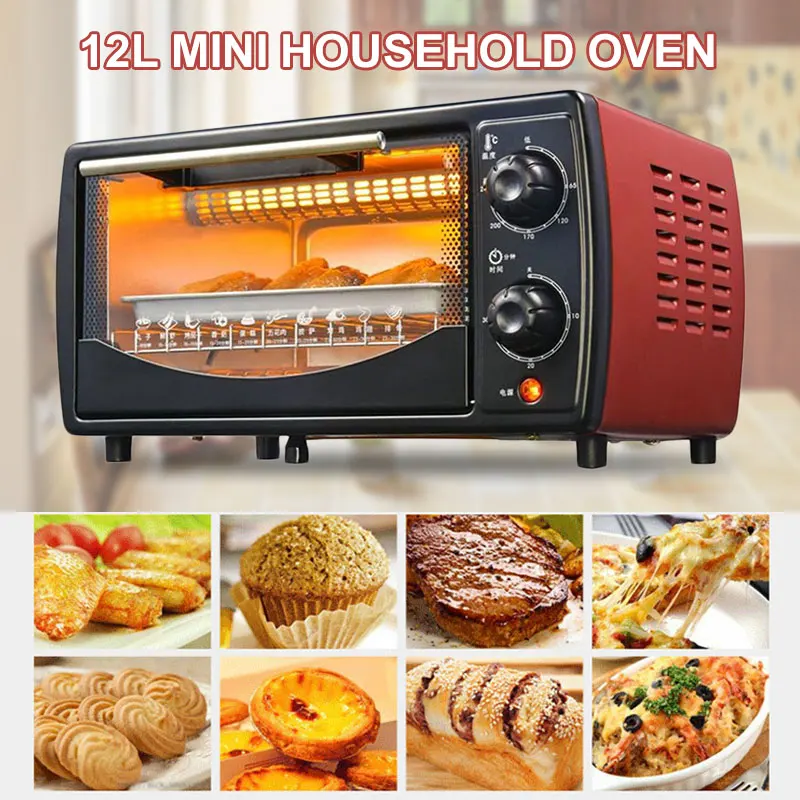 

12L Multi-Function Oven Mini Electric Oven Coffee Maker Machine 30 Minute Rotation Timing Split Type Kitchen Smart Baking Pot