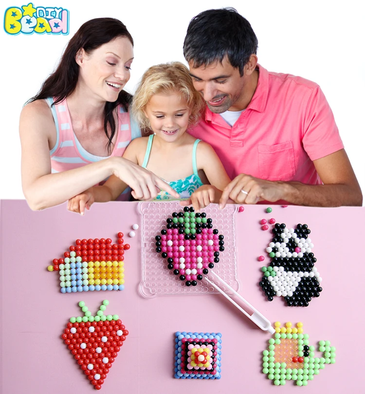 

6000 pcs DIY Magic beads Animal Molds Hand Making 3D Puzzle Kids Educational beads Toys for Children Spell Replenish