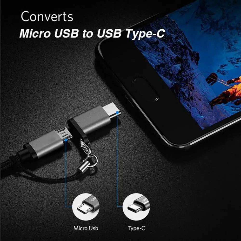 Адаптер для мобильного телефона Micro USB на USB C адаптер Microusb разъем для huawei Xiaomi samsung Galaxy A7 адаптер usb type C
