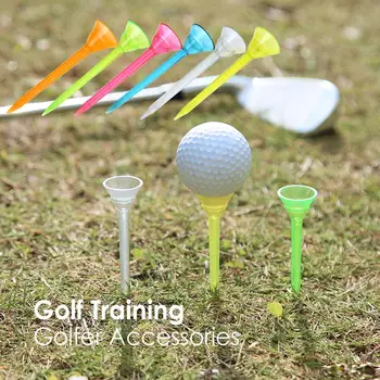 

6pcs Wine Glass Shaped Golf Ball Tees Plastic Golf Ball Standing Nail Holder Outdoor Golf Training Auxiliary Supplies