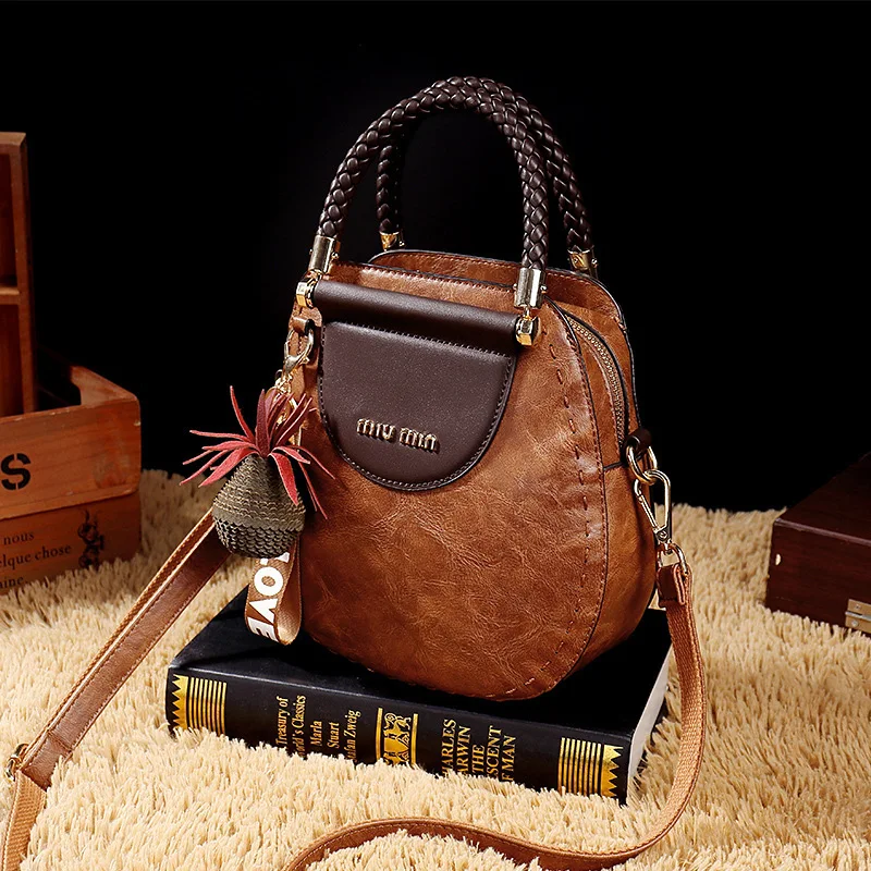  2019 Genuine Leather Woman Handbags Crossbody Bags For Women Woman Single Shoulder Portable Bag Bol - 4000229254089