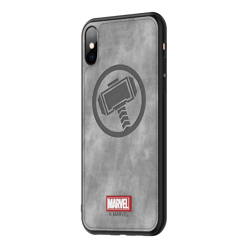 Фирменный чехол для iPhone X XS XR XS MAX Марвел Капитан ткань Мстители Высокое качество задняя крышка Железный человек funda