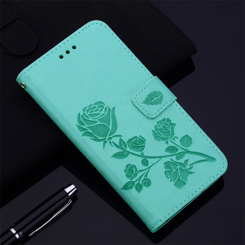 Wallet Leather Flip Case For Meizu 16Xs For Meizu 15 Lite(M15) 16s Pro 16Xs M5c M5s M6T M6s M6 M5 Note 8 9 A5 M3 U20 U10 Cover - Цвет: Rose (Green)
