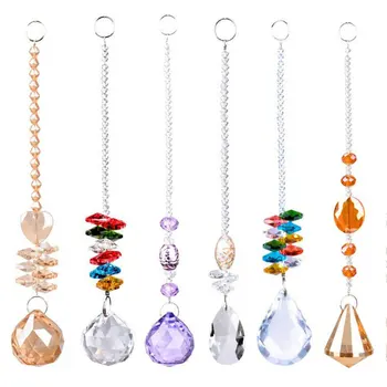 

DIY Crystal Suncatcher Rainbow Maker Chandelier Crystal Ball Prisms Pendant Window Hanging Ornament Home Wedding Decor